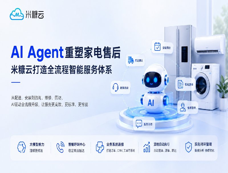 AI Agent重塑家电售后，米糠云打造全流程智能服务体系