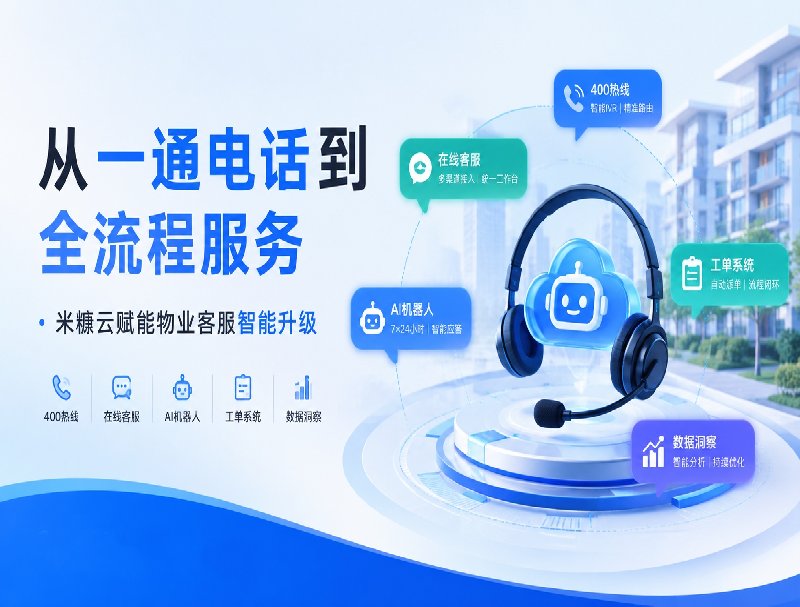 从一通电话到全流程服务，米糠云赋能物业客服智能升级